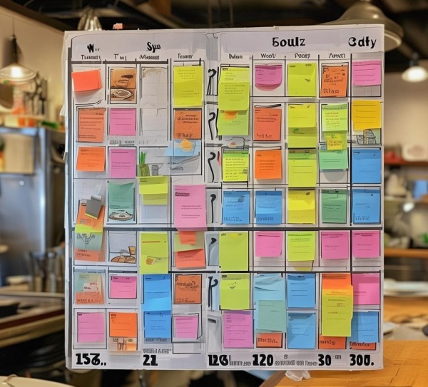 餐饮服务员每天的用餐时间记录